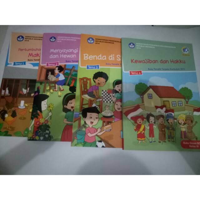 Jual Paket Buku Tematik Kelas 3 SD Tema 1 Tema 2, Tema 3, Tema 4 ...