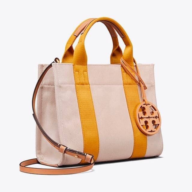 Tory burch miller mini canvas outlet tote