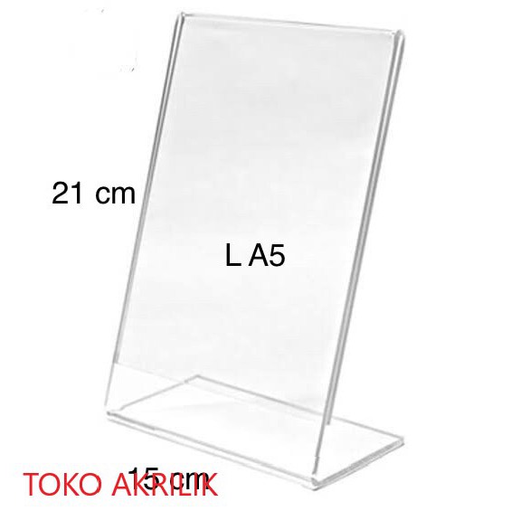 Jual Tentcard Acrylic Tempat Menu Ukuran A L Shopee Indonesia