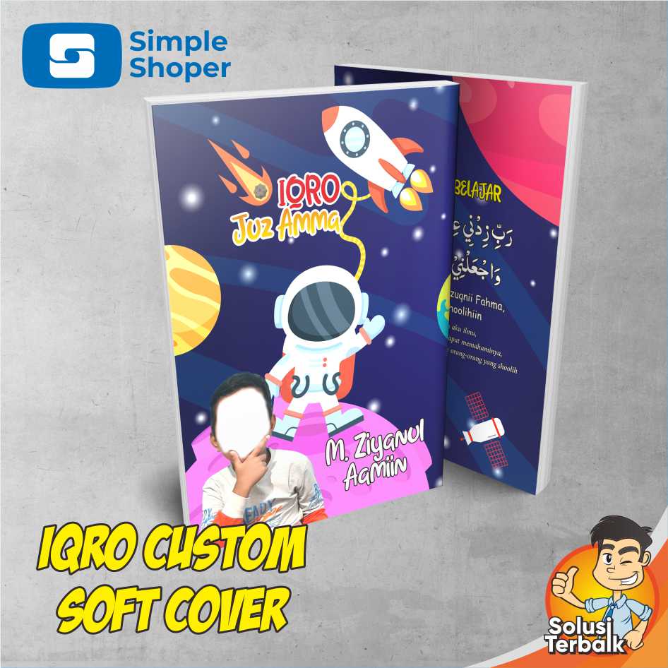 Jual IQRO Saja Dan IQRO + Juz Amma Custom Soft Cover (Jilid Buku Biasa ...