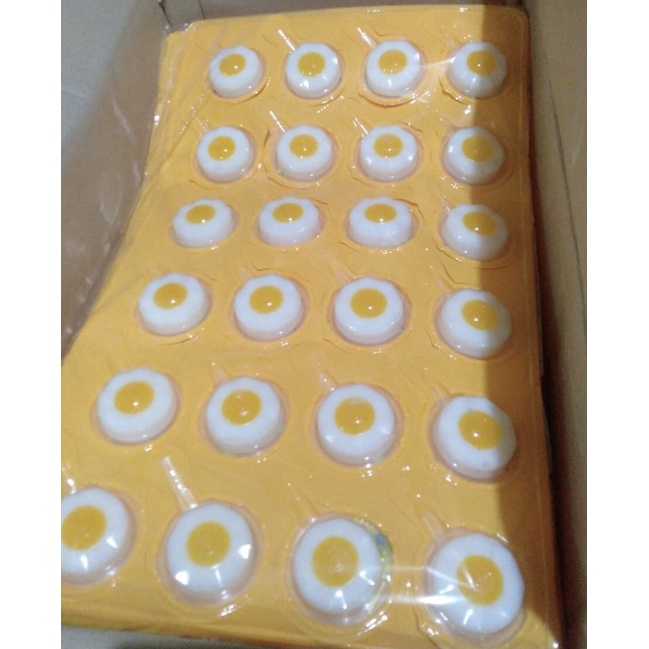 Jual Permen Jelly puding telur rasa jeruk isi 24pcs Shopee Indonesia