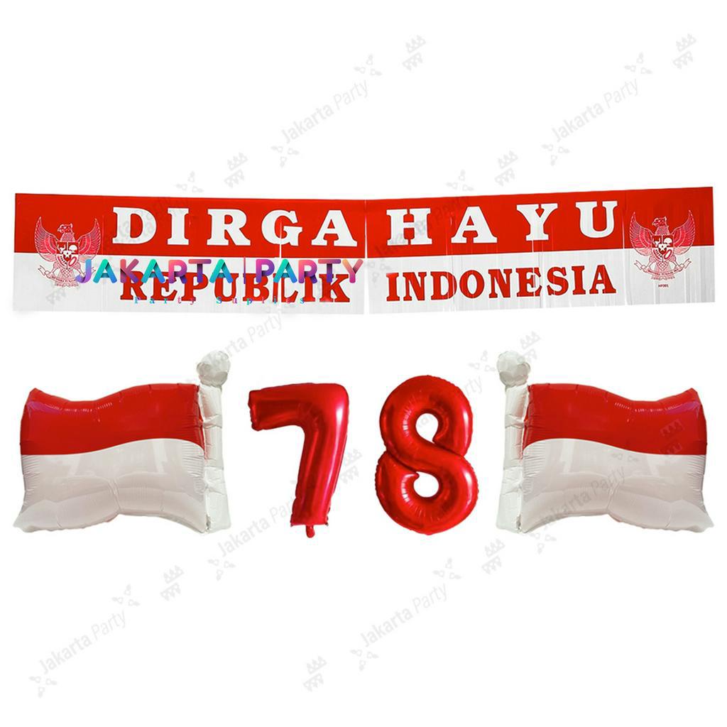 Jual Paket Dirgahayu Ri 4 Paket Hut Ri Paket Dekorasi Merah Putih