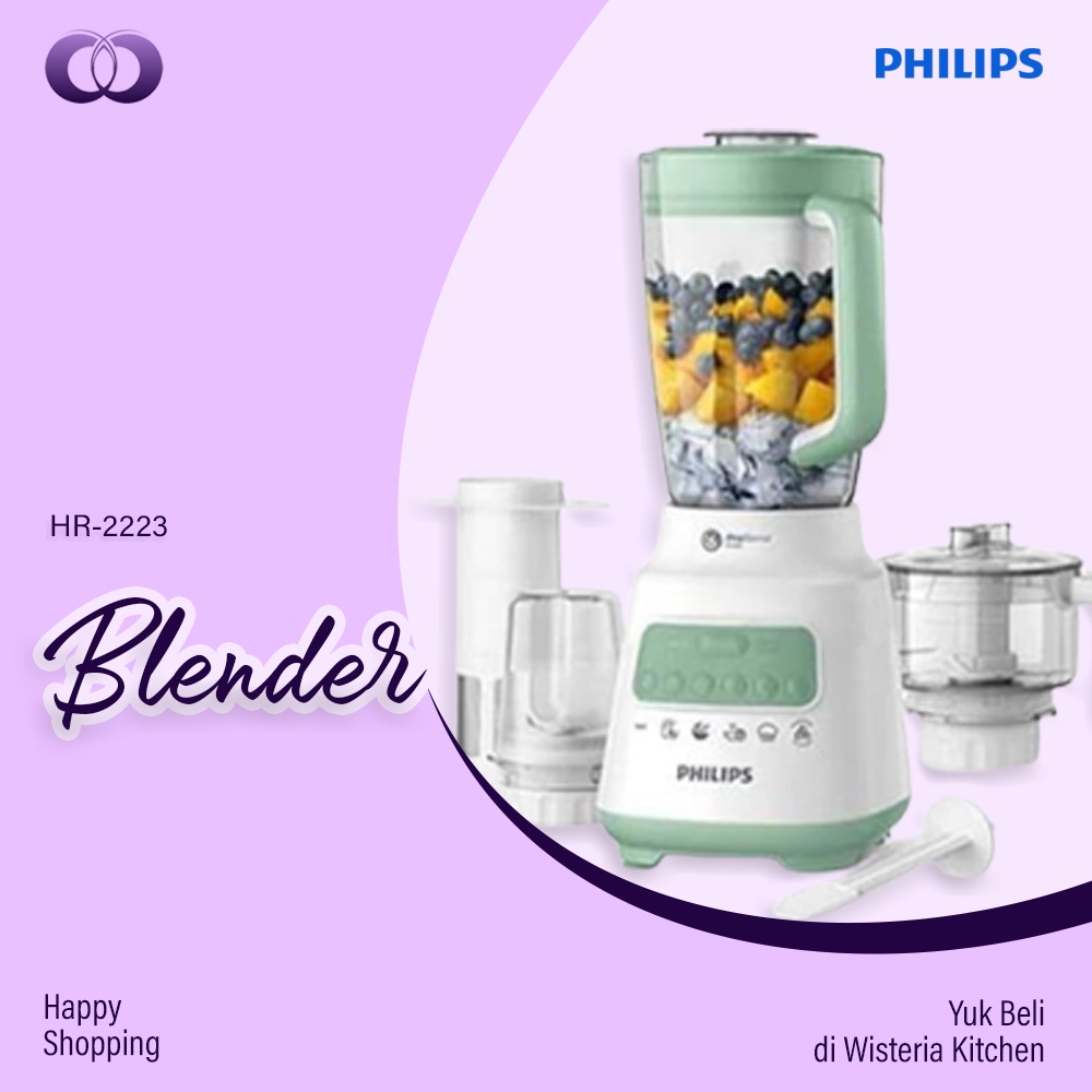 Jual PHILIPS Blender Plastik 2 Liter HR2223 - Blender Praktis | Shopee ...