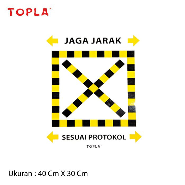 Jual Sign Label Jaga Jarak Sesuai Protokol Pack Isi Pcs Shopee Indonesia