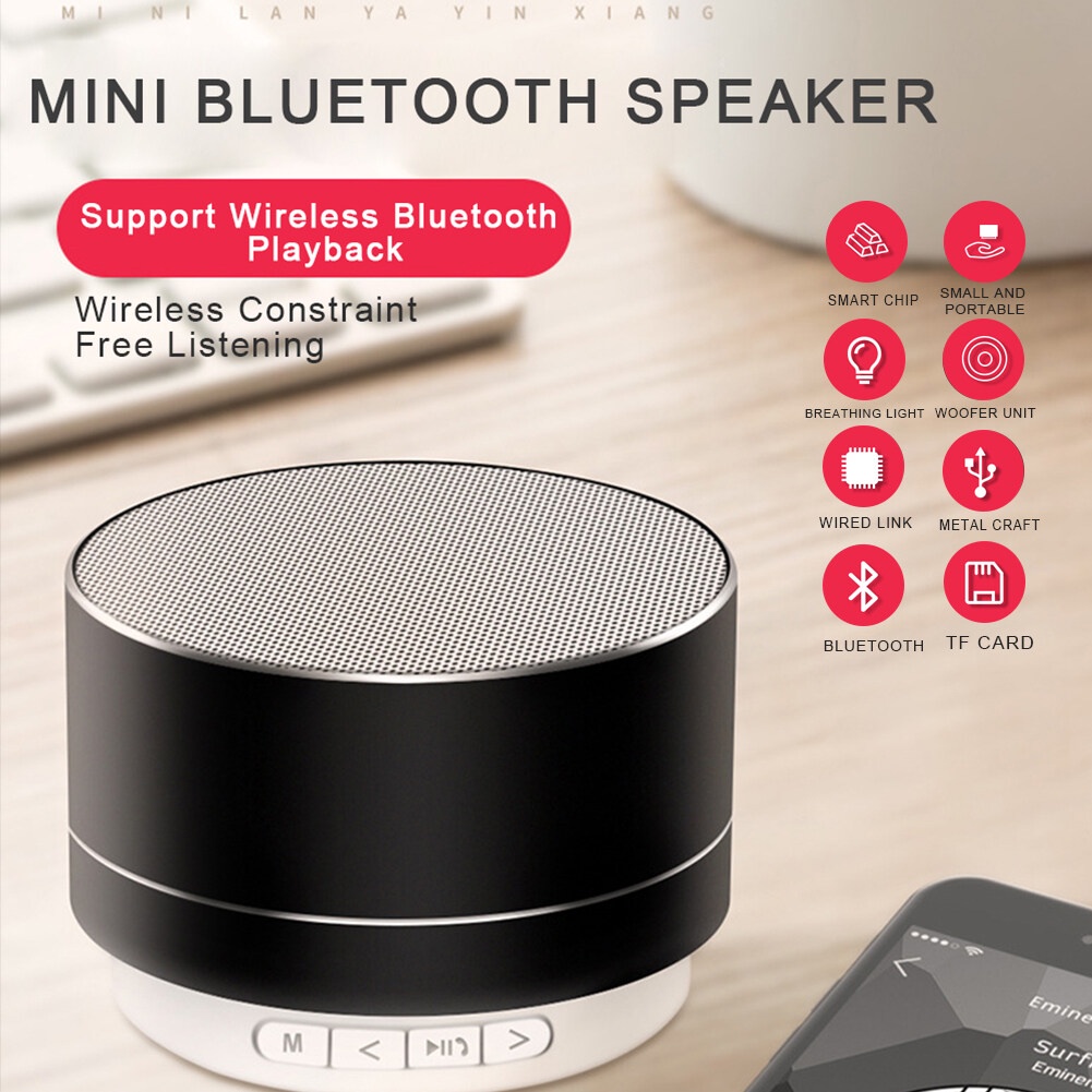 Jual Mini Portable Bluetooth Speaker Super Bass - A10 Bisa Memori dan ...