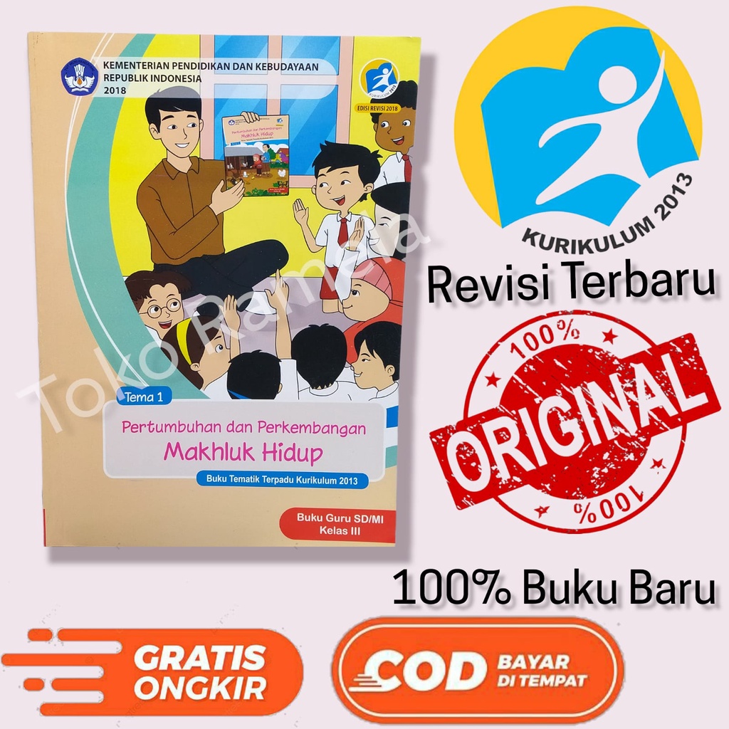 Jual Buku Guru Tematik Kelas 3 Tema 1 Makhluk Hidup Kurikulum 2013 ...
