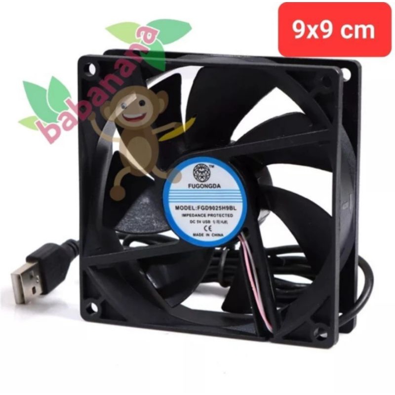 Jual Fan 9x9cm 5V kipas cooler router modem hdd external cooling laptop ...