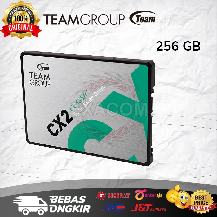 SSD Team CX2 2.5'' 256 GB – SATA 6Gb/s, Unità A Stato Solido Interna. Affidabile E Veloce, Perfetta Per Potenziare PC E Notebook.
