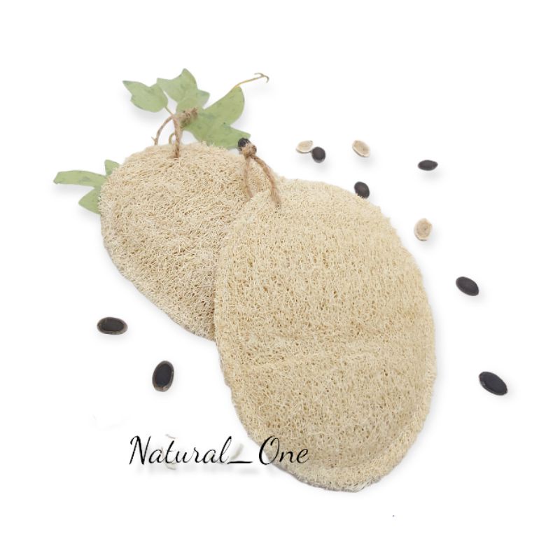 Jual Loofah Pad Oval Natural Sponge Sponge Mandi Dan Cuci Piring