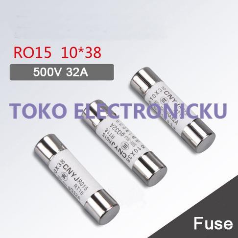 Jual R015 10*38 RT18 RT14 RO15 32 A DC FUSE Link 10x38mm 32A 500V BL97 ...