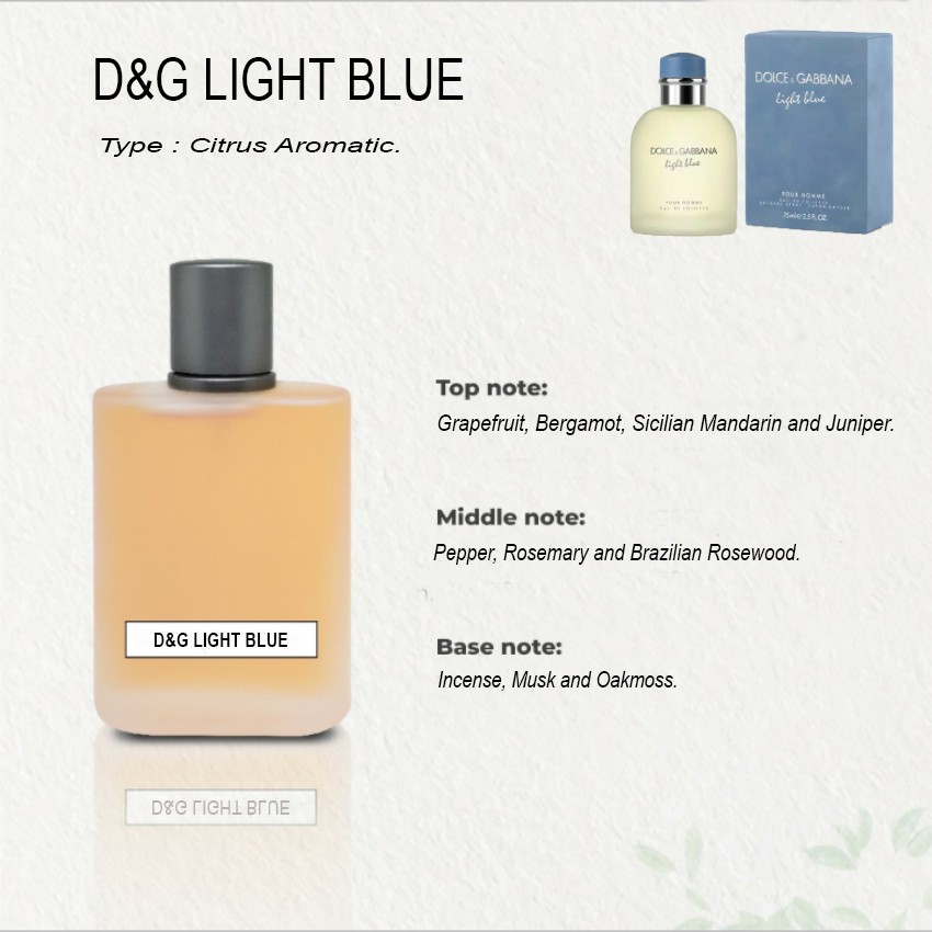 Parfum refill d&g light blue best sale