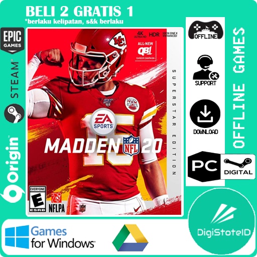 Jual PC ORIGIN MADDEN NFL 20 - Jakarta Barat - Aratnamirasugab