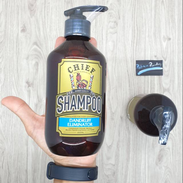Shampoo Chief Dandruff Eliminator 400ml. Chief Shampoo + Sisir Steril