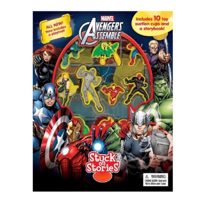 Jual Buku Import Anak MARVEL AVENGERS STUCK ON STORIES | Shopee Indonesia