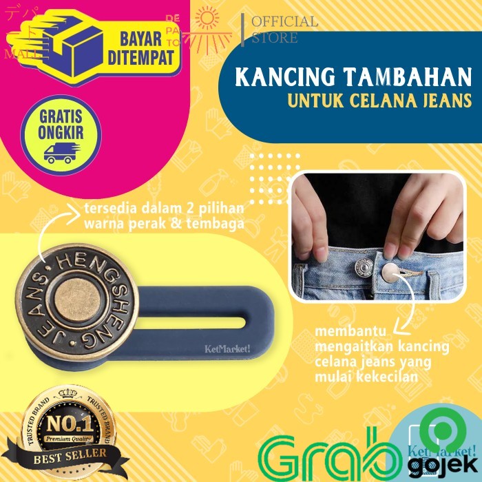 Jual JEANS BUTTON EXTENDER - Kancing Tambahan Pinggang Celana Jeans ...