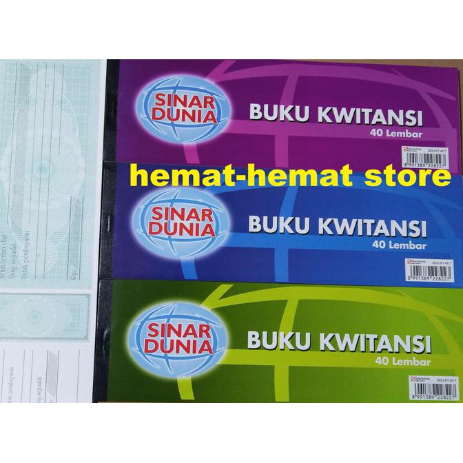 Jual BUKU KWITANSI SINAR DUNIA SEDANG (9 cm x 28,5 cm) | Shopee Indonesia