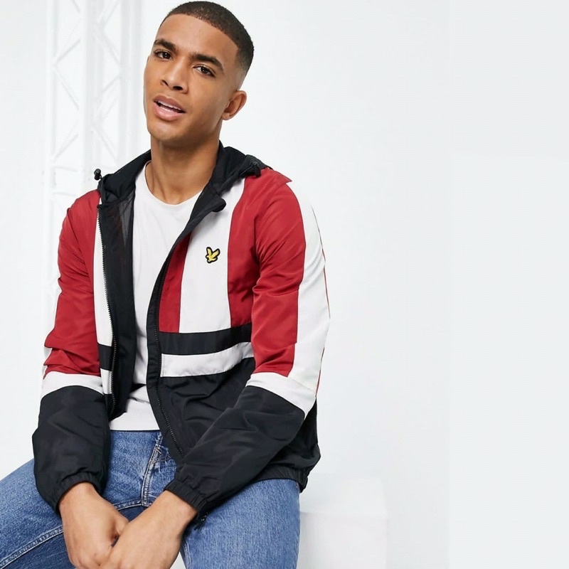 Lyle & scott colour block jacket deals