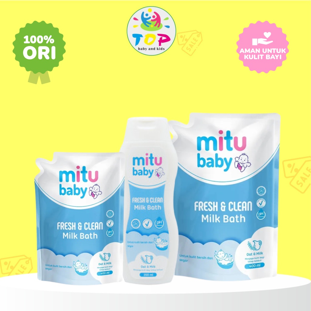 Jual ~TOP~ MITU BABY MILK BATH (PILIH VARIAN DI VARIASI) | Shopee Indonesia