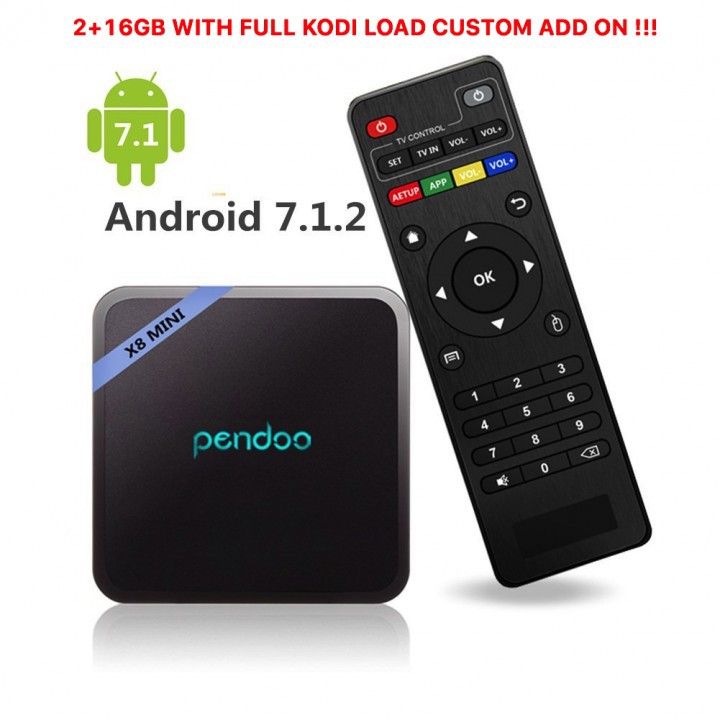 Jual Android Tv Box Pendoo X8 MINI RAM 2G ROM 16G Full KODI New Android ...