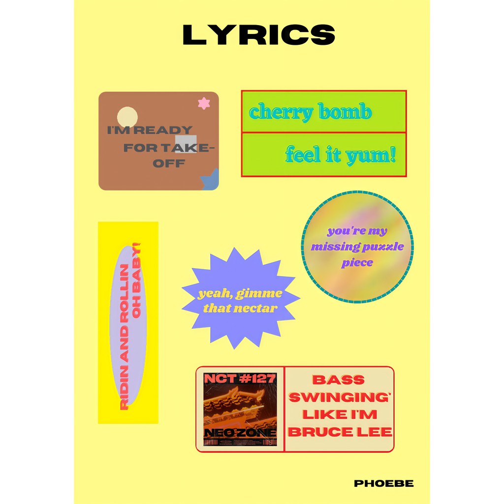 Jual STICKER LYRICS NCT | Shopee Indonesia