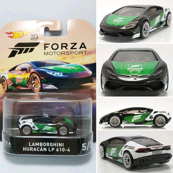 Jual Hot Wheels Hotwheels Lamborghini Huracan LP 610 4 Retro Forza Shopee Indonesia