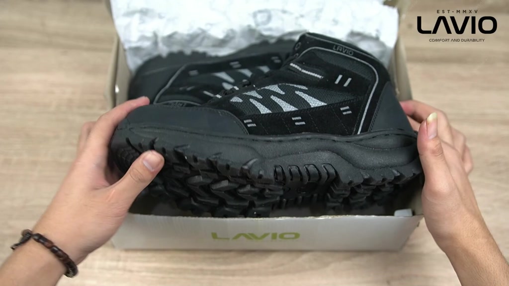 Jual LAVIO Axel Sepatu Pria Safety Boots High Quality Premium Ujung ...
