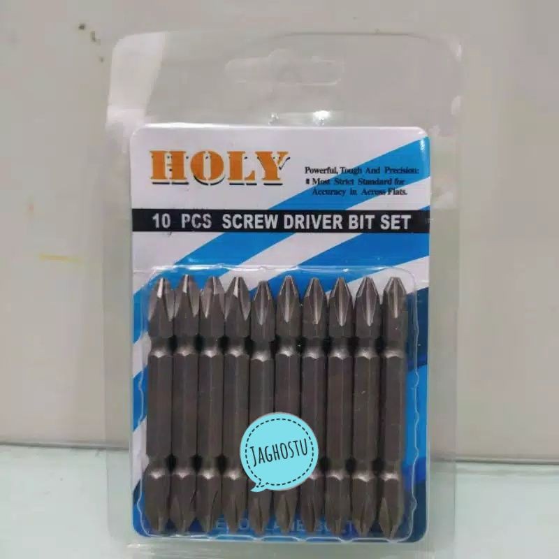 Jual Mata Obeng Angin Bor Gypsum HOLY | Double Ended Bits Screwdriver ...