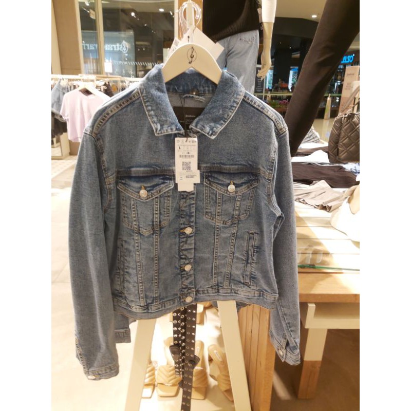 JAKET JEANS WANITA STRADIVARIUS