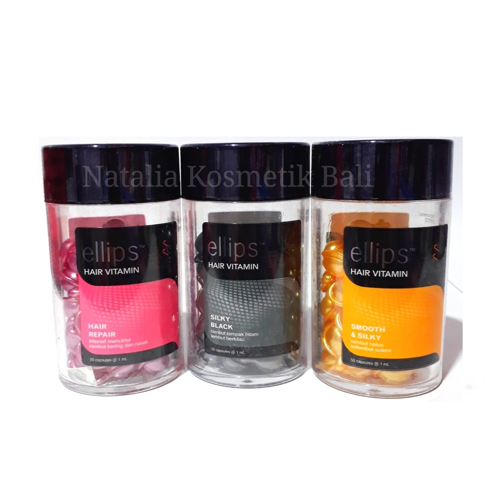 Jual Ellips Hair Vitamin Pro Keratin Complex Isi 50 Kapsul - Keratin ...