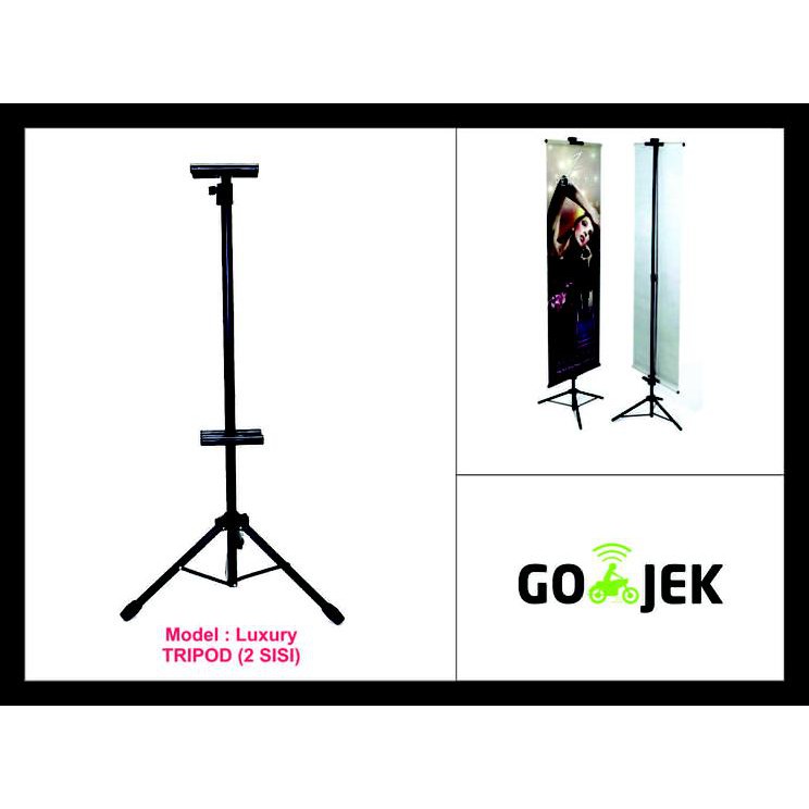 Jual Special Tripod Banner Double Side Depan Belakang Luxury Shopee Indonesia 6003