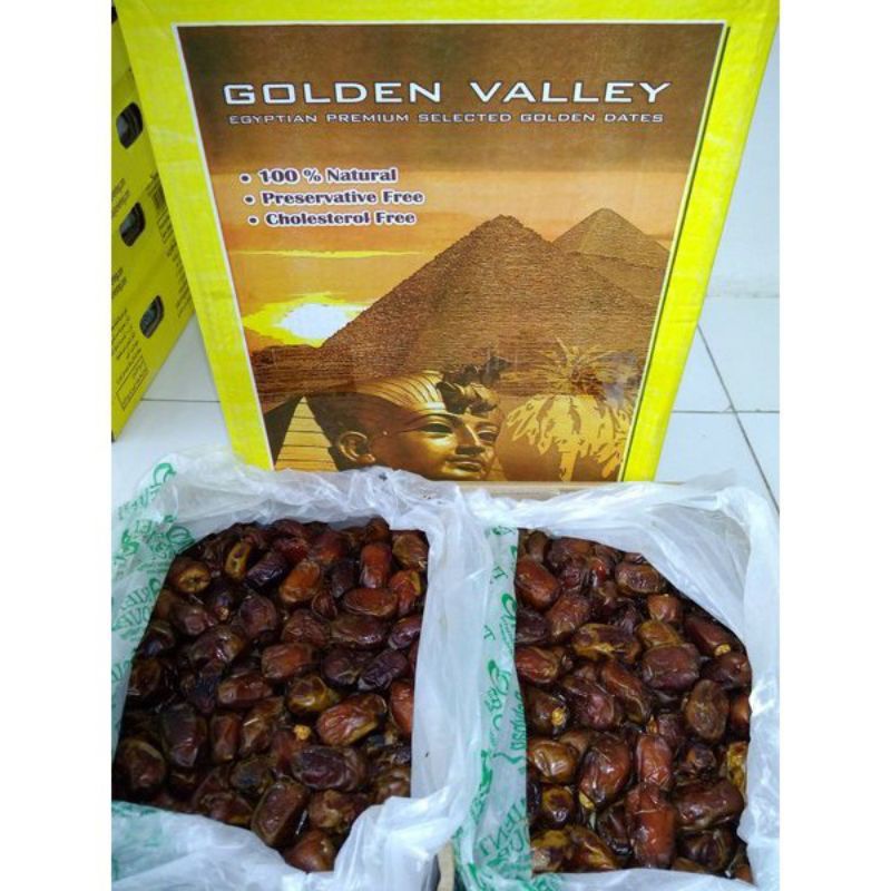 Jual Kurma Golden Valley Kemasan 1 Kilo Kurma Mesir Shopee Indonesia