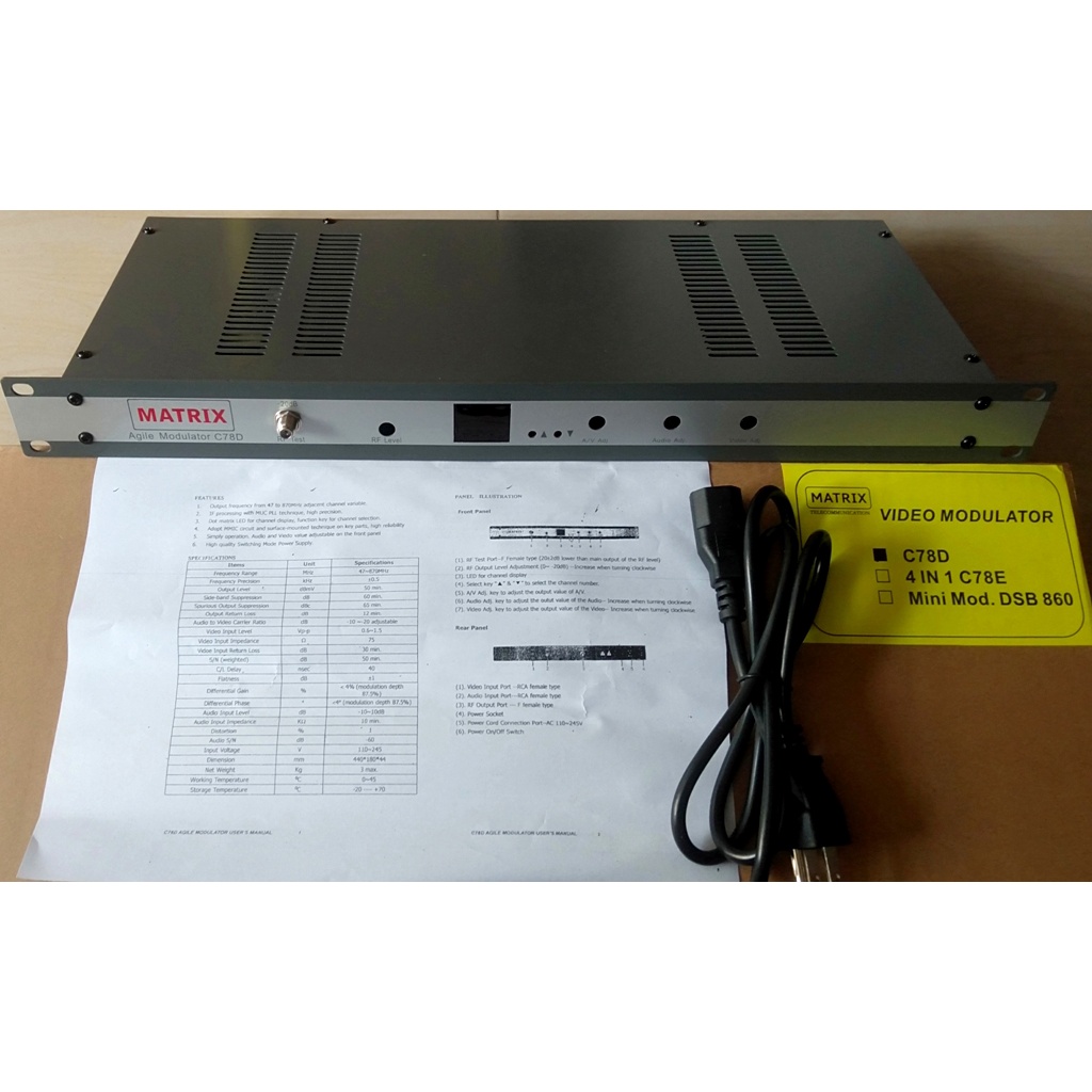 Jual RF Modulator Analog AGILE MATRIX C-78 | Shopee Indonesia