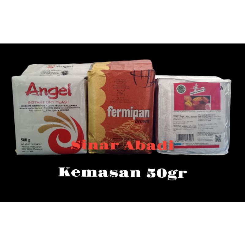 Jual Ragi instant /Ragi roti merk Fermipan Brown/ Angel/Baker Bonus ...