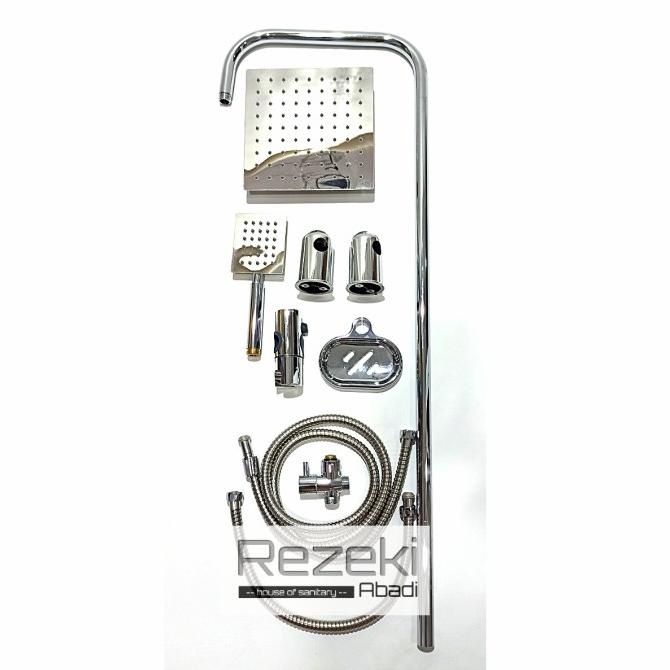 Jual Shower Tiang Set Full Stainless 808wl Shower Mandi Kotak Shopee Indonesia 