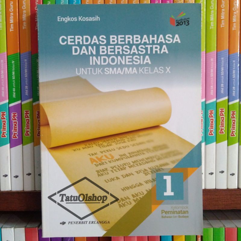 Jual Buku Cerdas Berbahasa Dan Bersastra Indonesia SMA Kelas 10 12 X ...