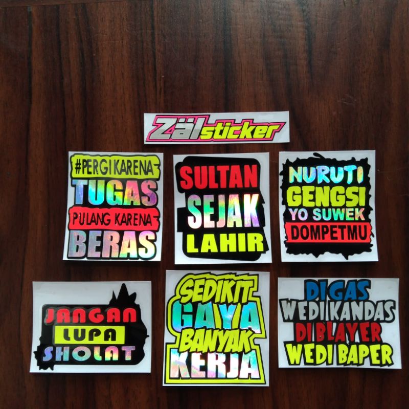 Jual sticker cutting kata- kata jangan lupa sholat | Shopee Indonesia