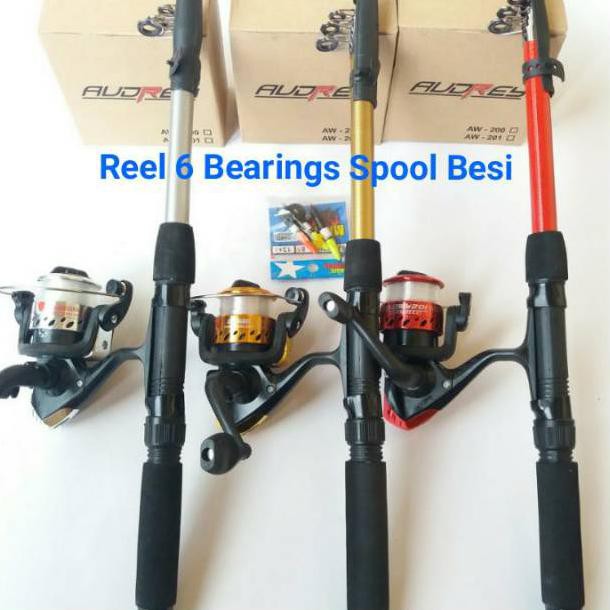 Jual Best Seller 3 Set Pancing 6 bearings spool besi kekuatan 6 Kg ...