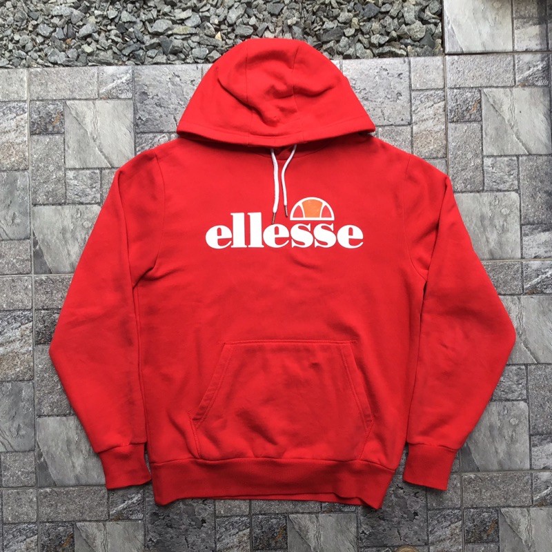 Red best sale ellesse hoodie