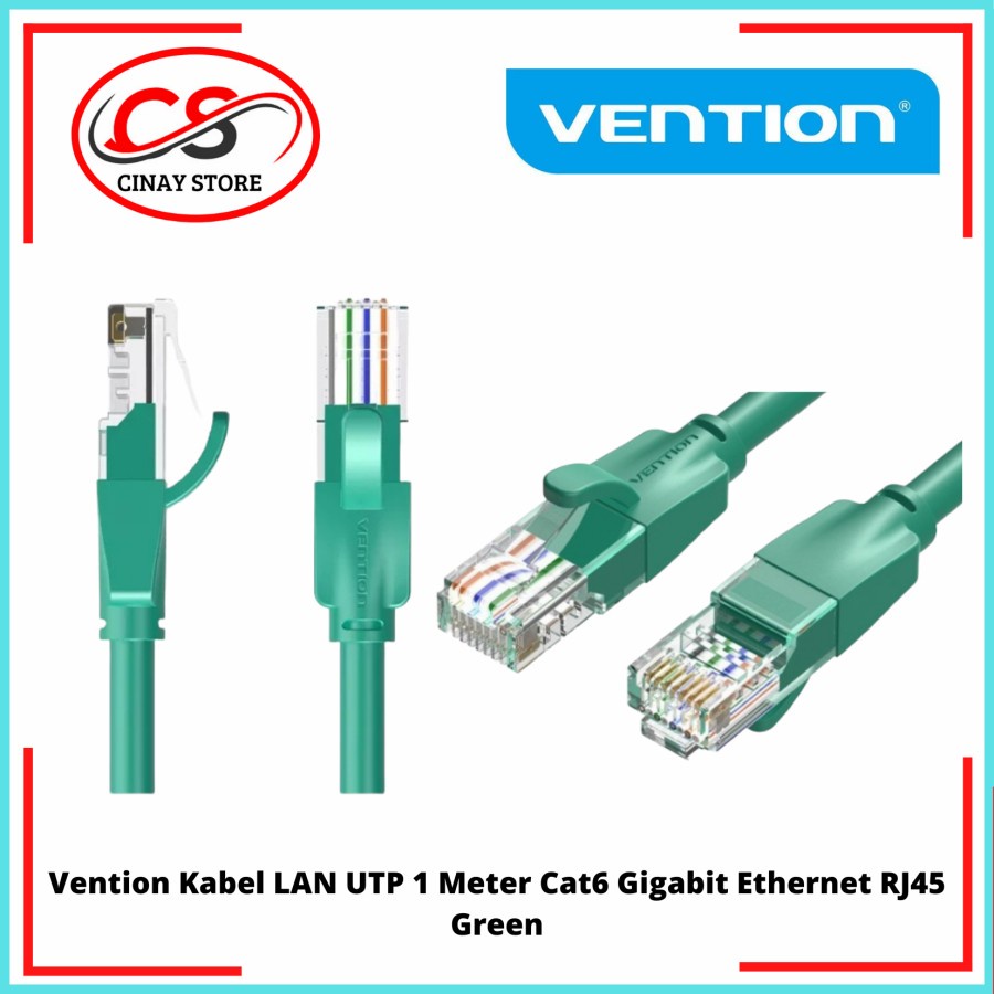 Jual VENTION Kabel LAN RJ45 Gigabit Ethernet Cat6 - Vention Kabel LAN ...