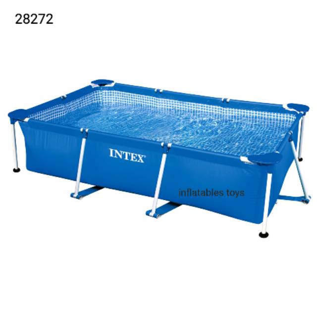 Jual Kolam Renang Intex Family 28272 Rectangular Frame Pool | Shopee ...