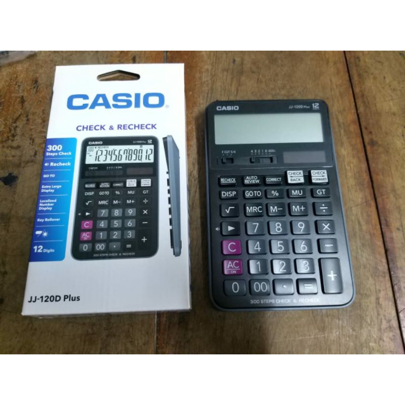 Jual KALKULATOR CASIO JJ 120D PLUS CHECK CORRECT KALKULATOR CASIO JJ 120 D PLUS Shopee Indonesia