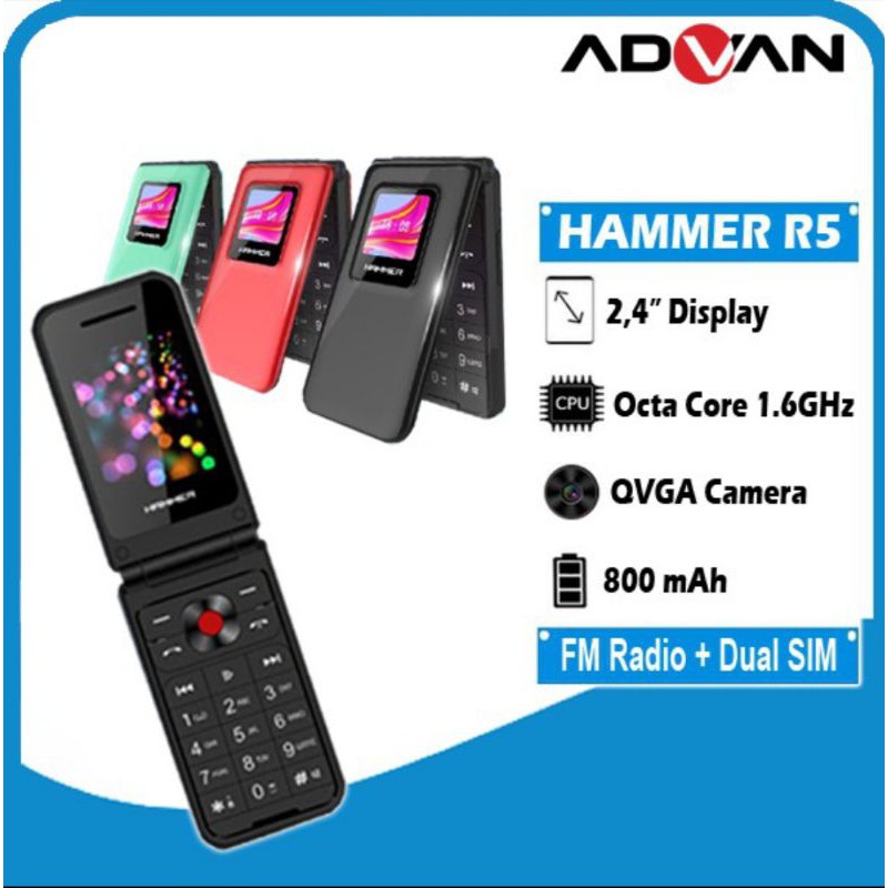Jual ADVAN HAMMER R5 FLIP ADVAN R5 100% ORIGINAL GARANSI RESMI 1 TAHUN ...