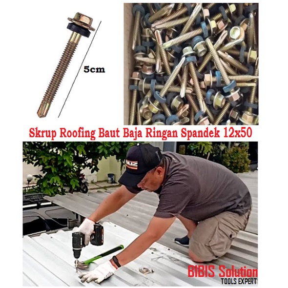 Jual Skrup Roofing Baut Roofing Skrup Ruping Baja Ringan Sekrup Atap ...