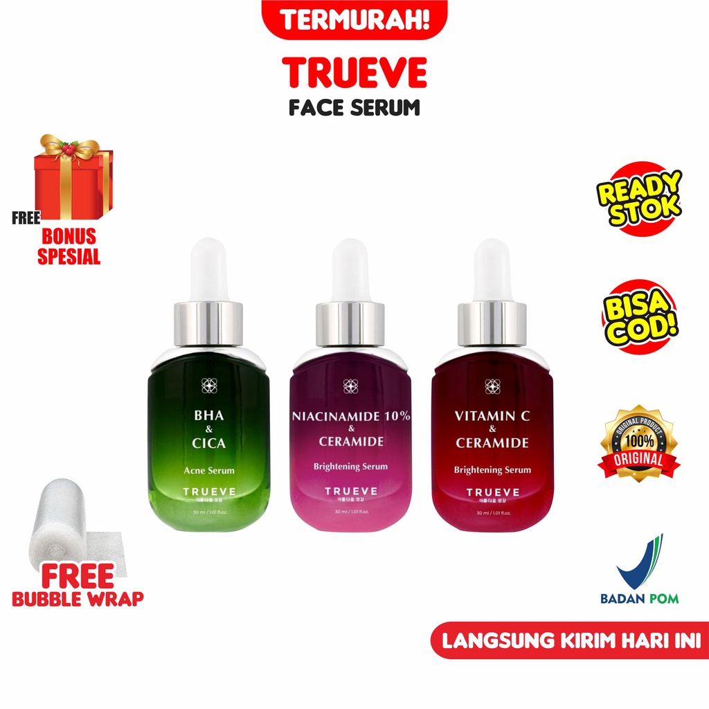 Jual Trueve Serum BHA [BPOM] Cica Acne Series | Niacinamide 10% ...