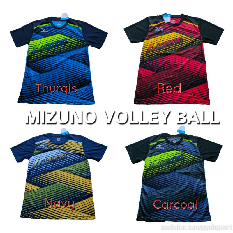 Jual Baju Jersey Olahraga Voli Futsal Badminton Mizuno Motif Print Shopee Indonesia