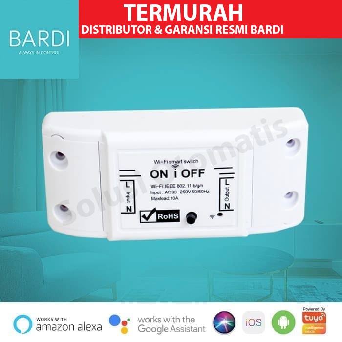 Jual BARDI Smart Breaker On Off Switch Wifi Wireless IoT Home ...