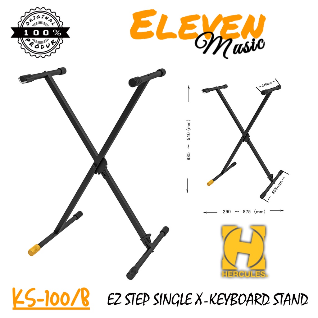 Jual Stand Keyboard Hercules KS100B EZ Step SingleX Keyboard Stand