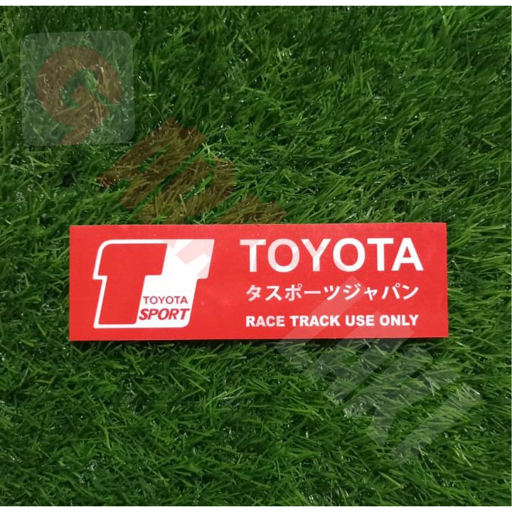 Jual STICKER TOYOTA SPORT RACE TRACK USE ONLY PANJANG TEMPEL DALAM KACA ...