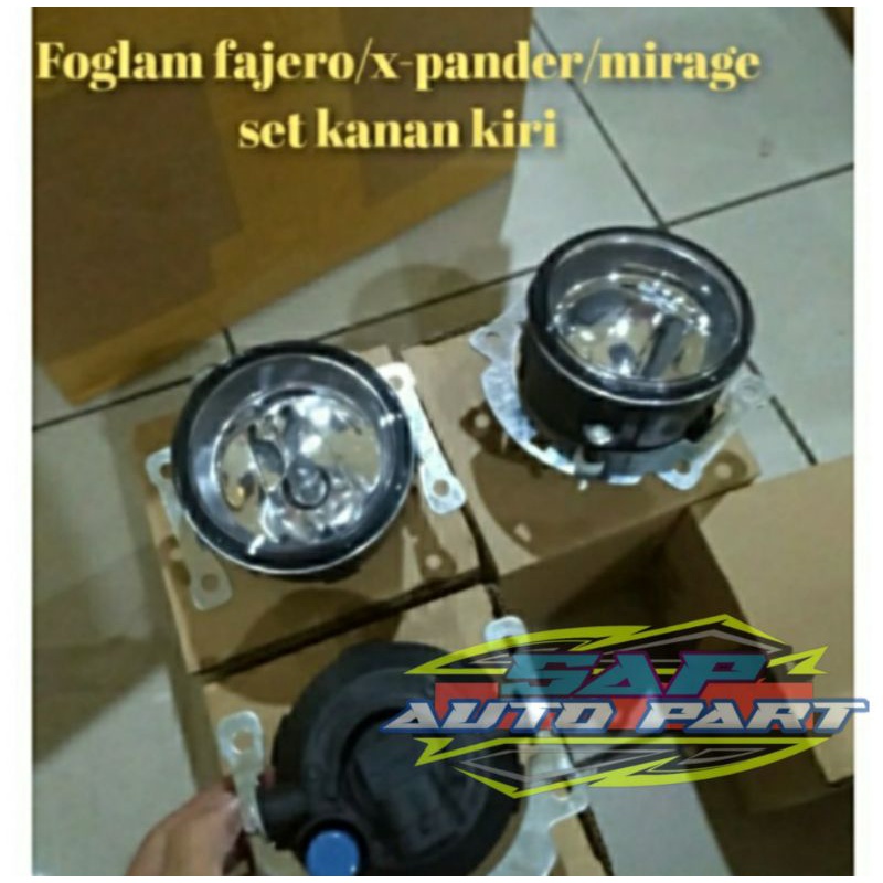 Jual Lampu Bemper Foglam Pajero X Pander Mitsubihi Mirage Set Kanan