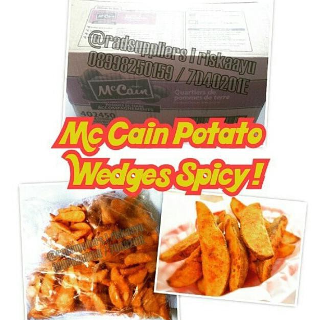 Jual ENAK Mc Cain Potato Spicy Wedges 500gram, kemasan Repack, Spesial ...